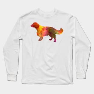 Welsh Springer Spaniel in watercolor Long Sleeve T-Shirt